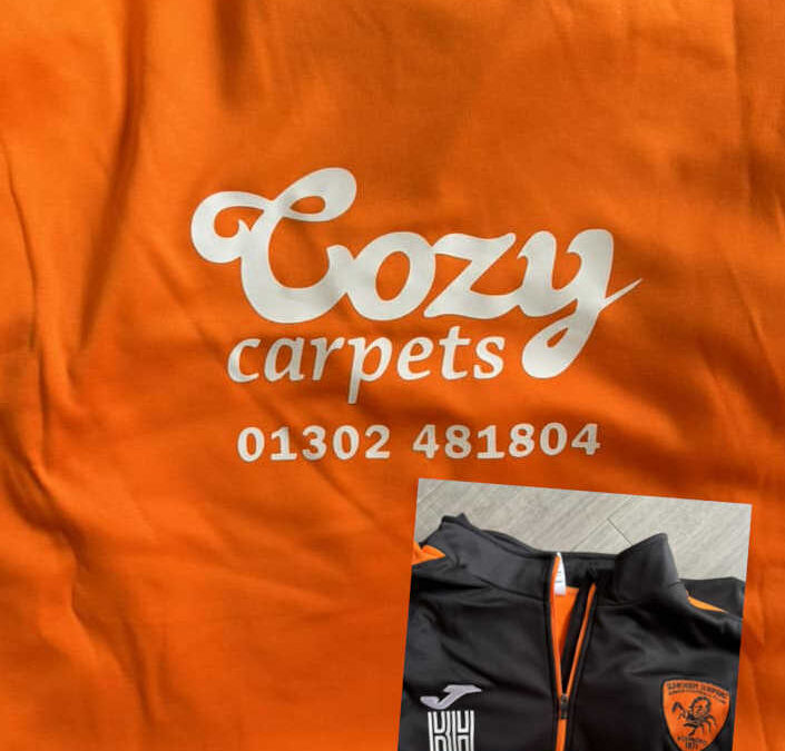 Cozy Carpets U11s Girls Kit Sponsors